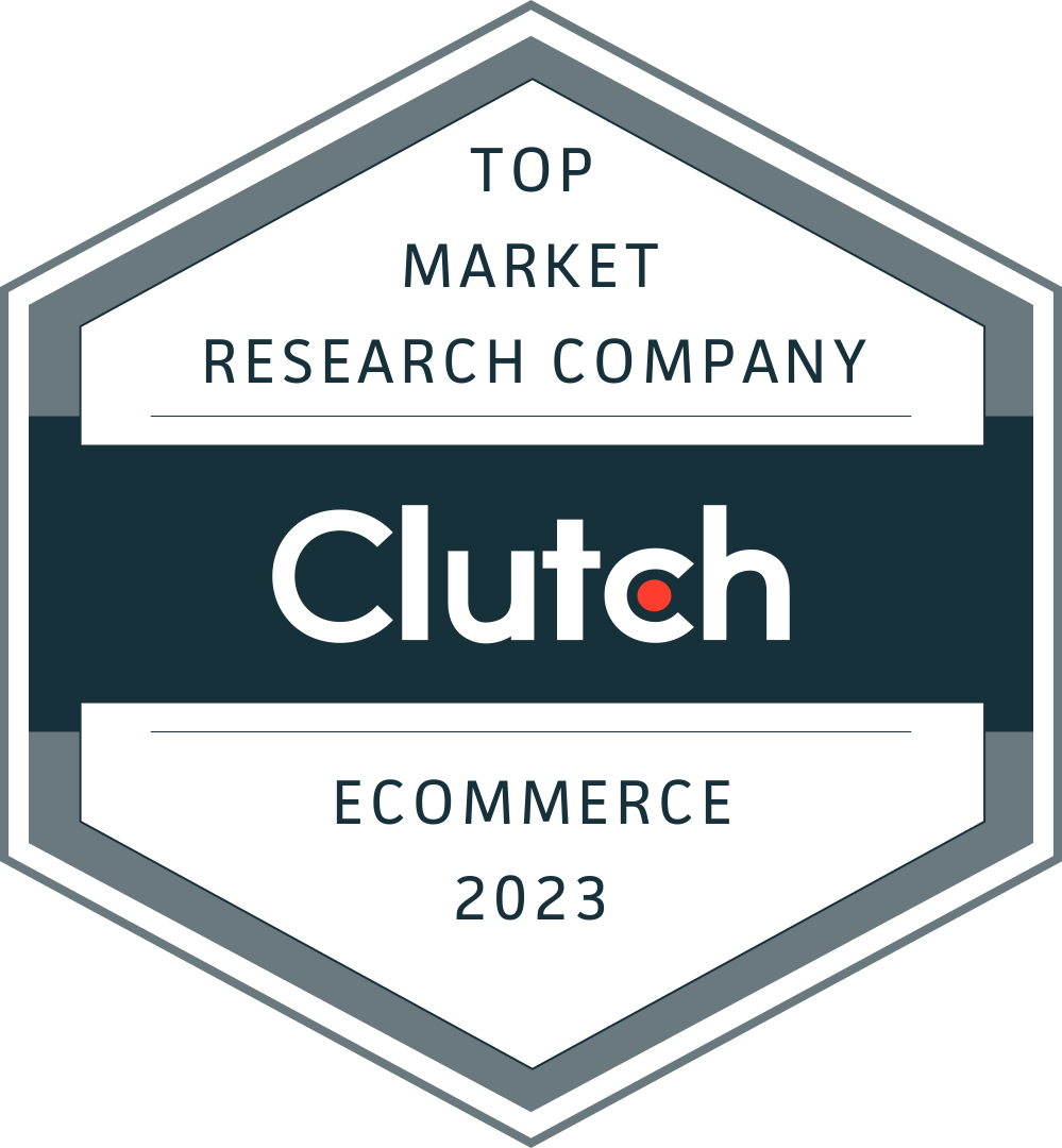 Clutch Ecommerce 2023 Top Market Research Company Award